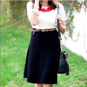 CAbi Amelie‎ A-Line Textured Skirt